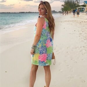 Lily Pulitzer Margot Colorful Sleeveless Beach Dress Medium